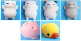 07 Unidades - Squishy Bichinhos Anti Stress - Gatinhos +