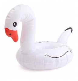 Porta Copo Inflvel Grande - Cisne Branco - Boia White Swan