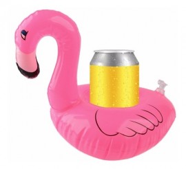 Porta Copo Inflvel - Flamingo - Rosa - Boia Para Diversos