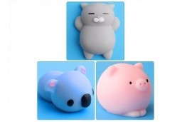 03 Unidades - Squishy Bichinhos Anti Stress - Porquinho +