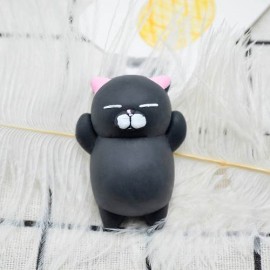 02 Squishy Macio Anti Stress - Gato Preto + Tubaro