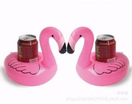 Kit 05 Porta Copo Inflvel - Flamingo/ Donut